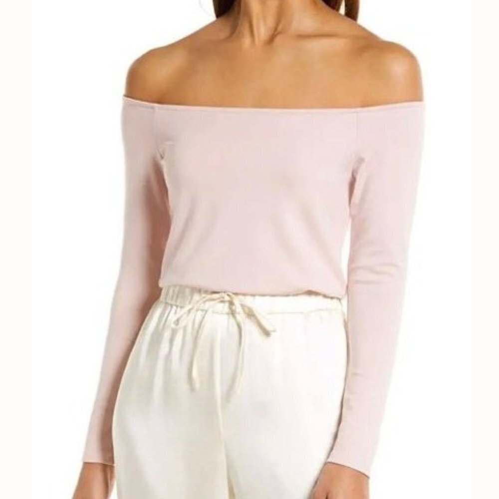 Halogen Women's Off The Shoulder Long Sleeve T-Shirt